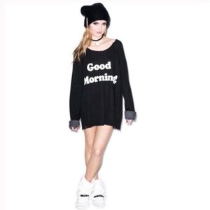 WILDFOX - Good Morning Oversized Sweater Size Extra Small